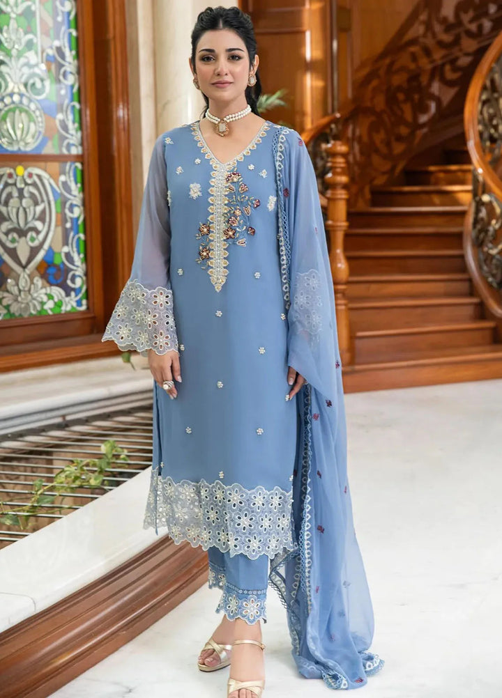 Addee Pret Embroidered Chiffon 3 Piece Suit MF-020