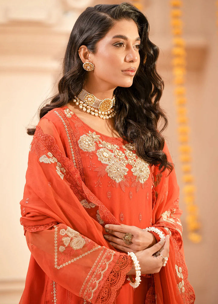 Addee Pret Embroidered Chiffon 3 Piece Suit MF-021 Saanjh