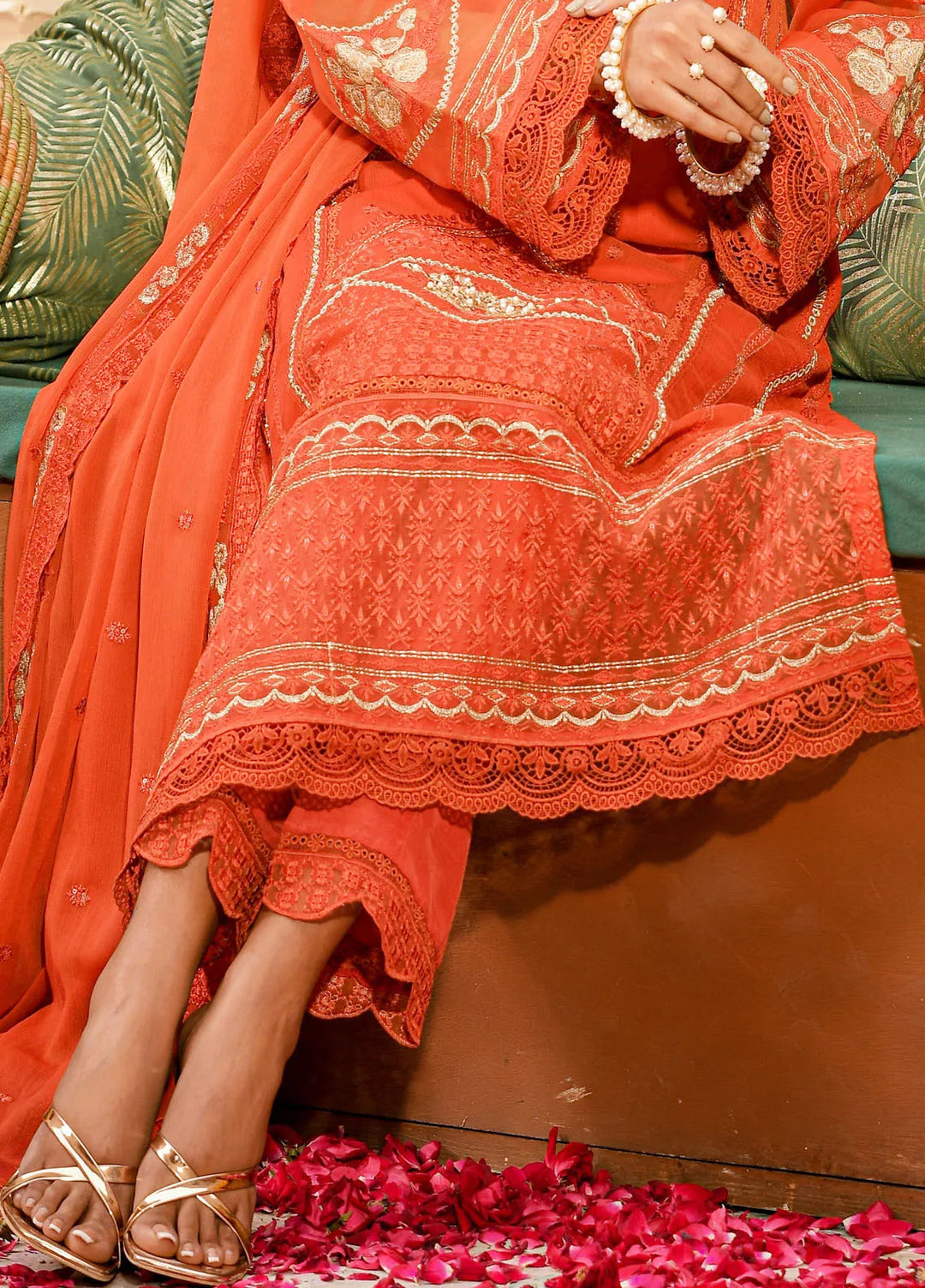 Addee Pret Embroidered Chiffon 3 Piece Suit MF-021 Saanjh