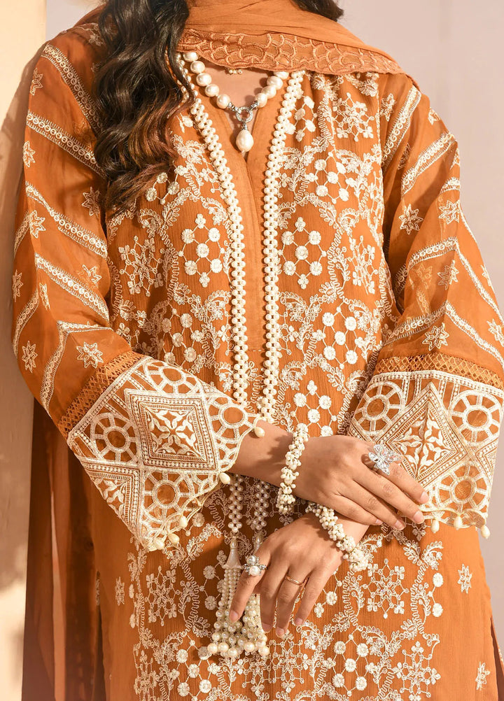 Addee Pret Embroidered Chiffon 3 Piece Suit MF-023 Utah