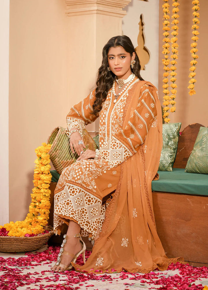 Addee Pret Embroidered Chiffon 3 Piece Suit MF-023 Utah