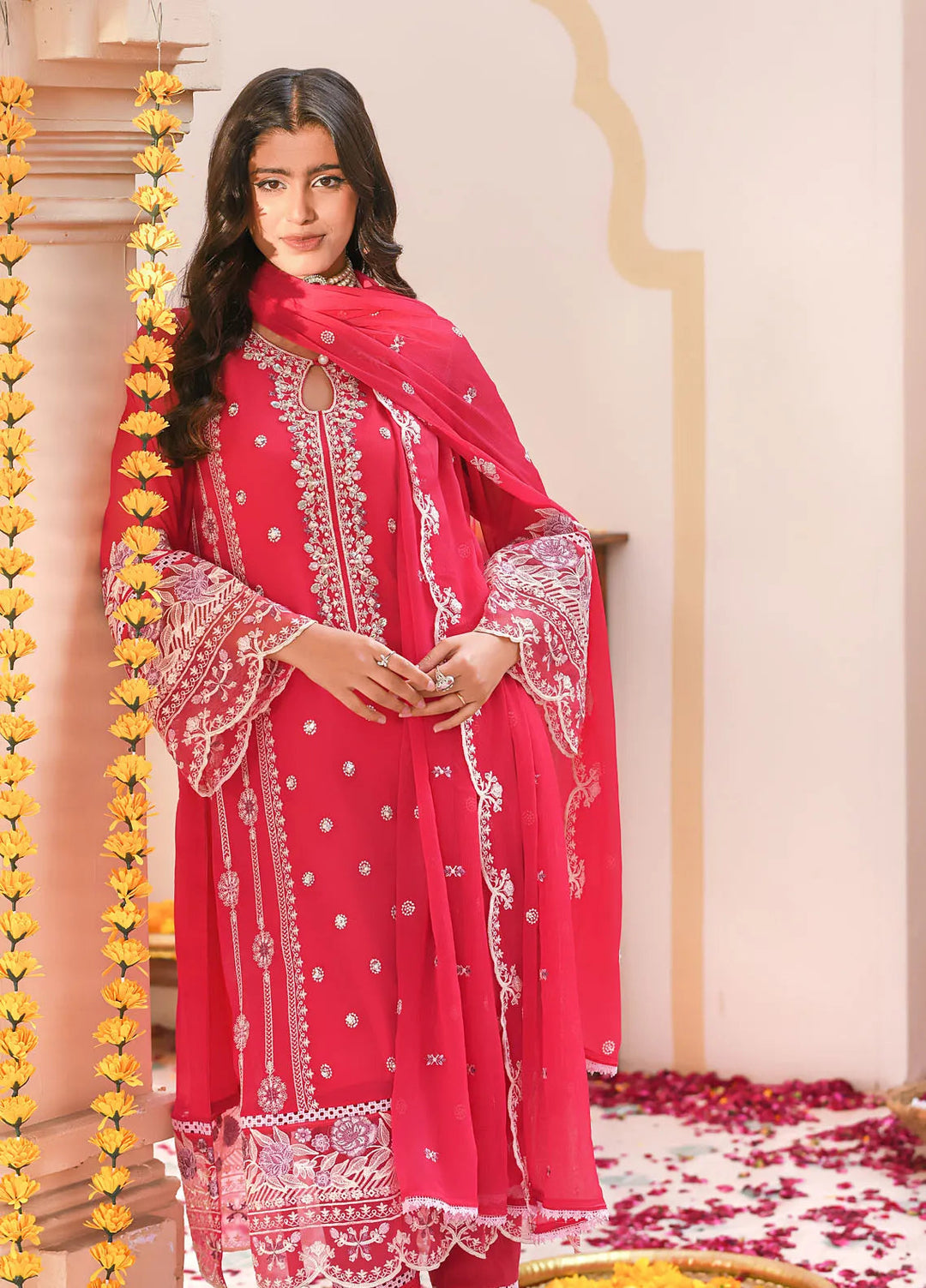 Addee Pret Embroidered Chiffon 3 Piece Suit MF-025 Iina