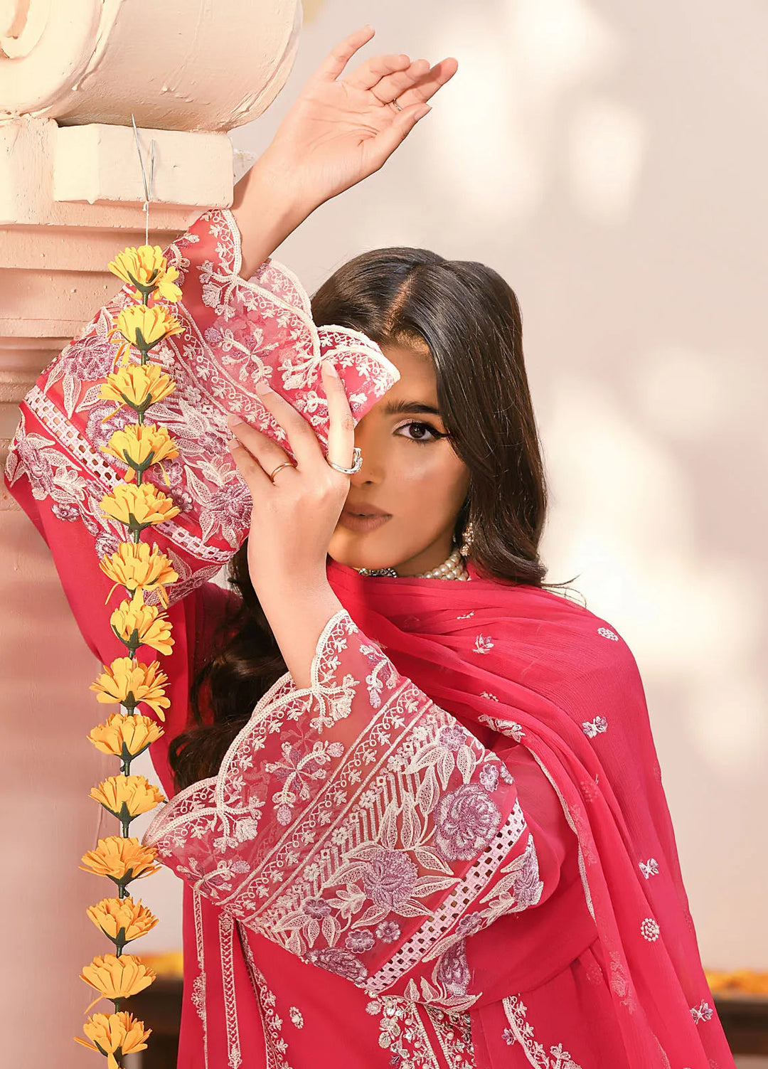 Addee Pret Embroidered Chiffon 3 Piece Suit MF-025 Iina
