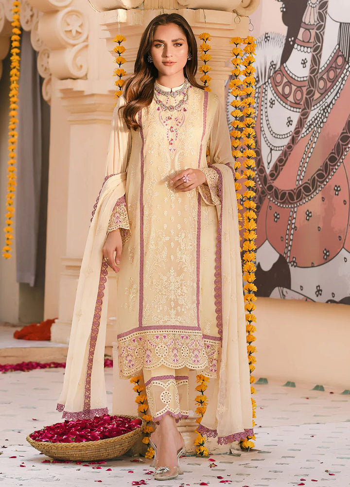 Addee Pret Embroidered Chiffon 3 Piece Suit MF-026 Zuri