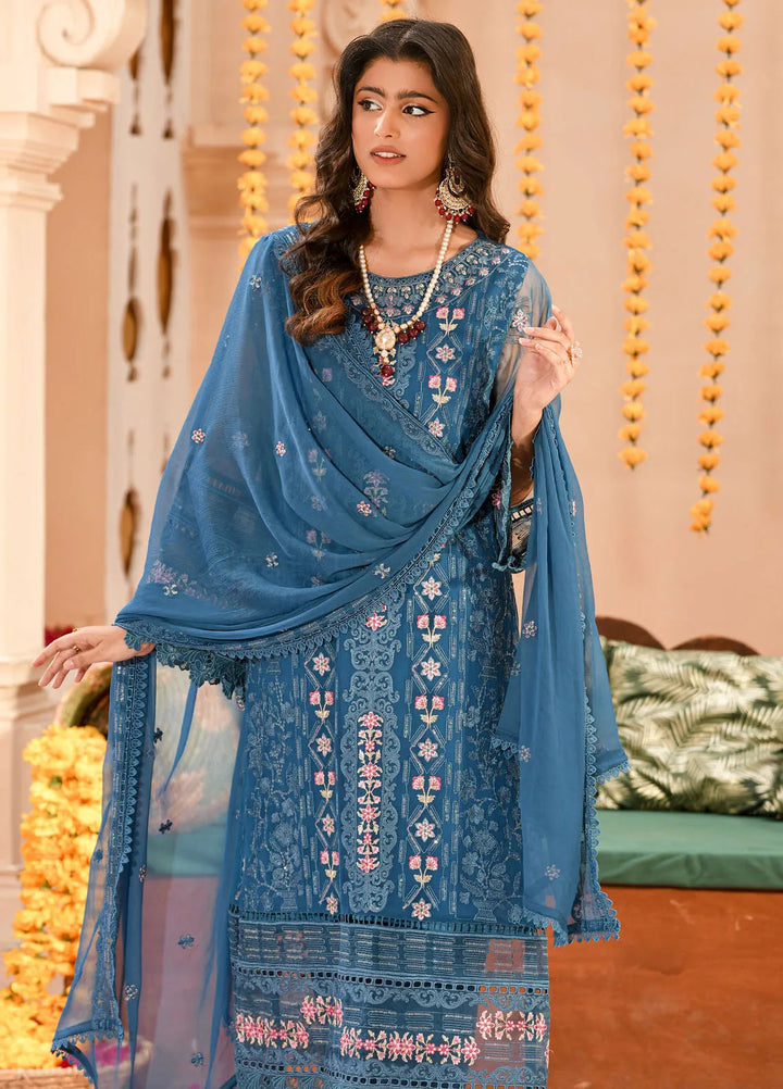 Addee Pret Embroidered Chiffon 3 Piece Suit MF-027 Inaayat
