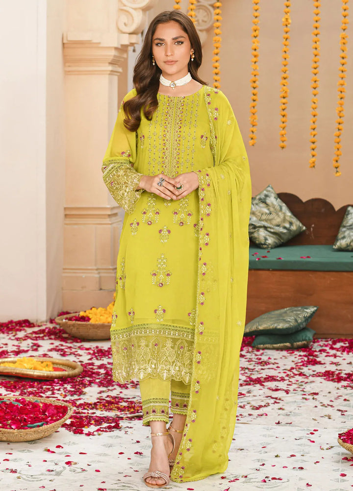 Addee Pret Embroidered Chiffon 3 Piece Suit MF-030 Ziba