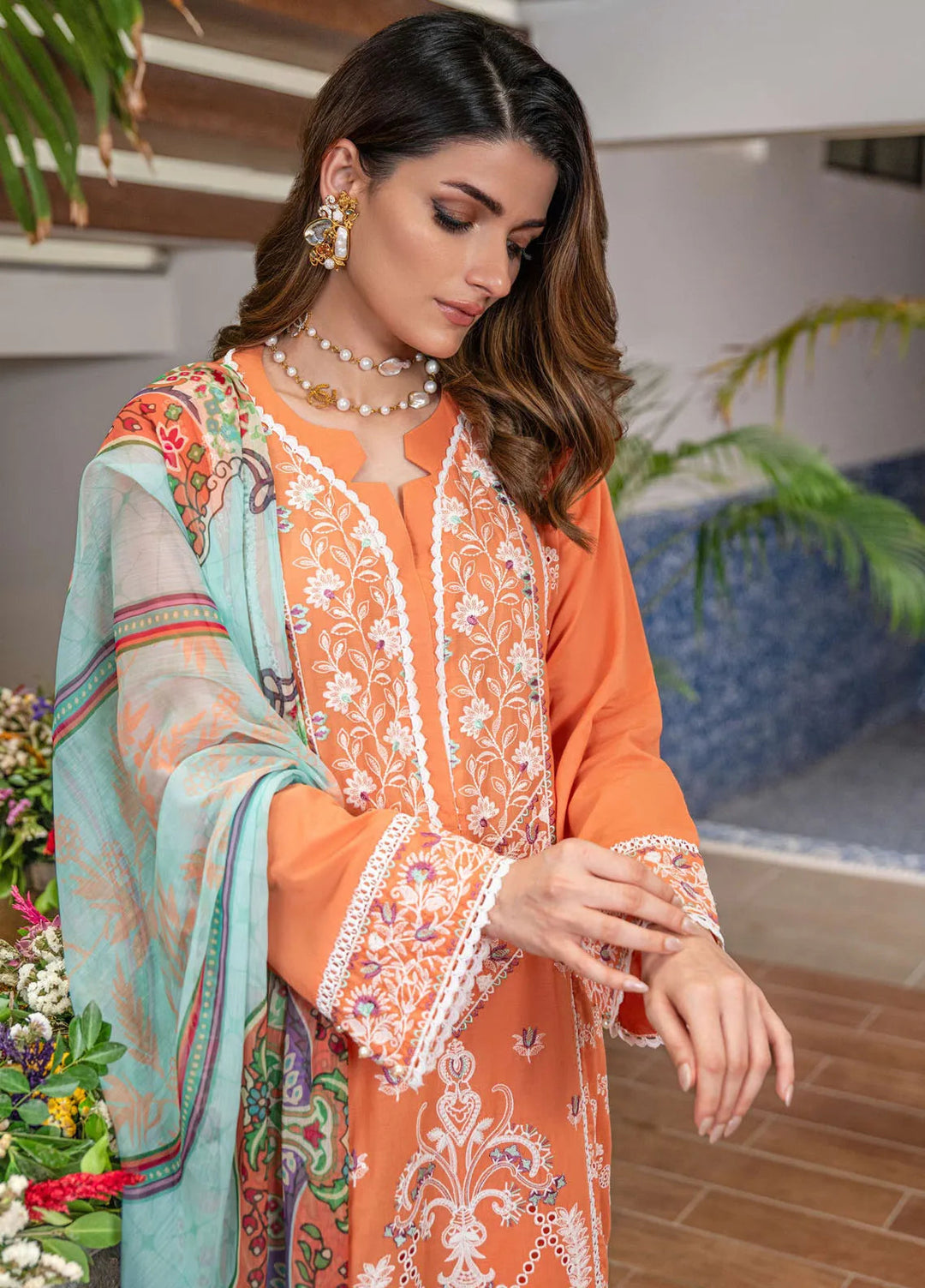 Addee Pret Embroidered Lawn 3 Piece Suit SM-011