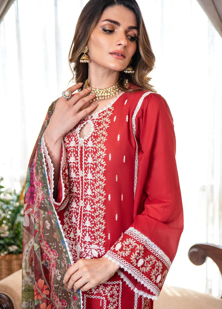 Addee Pret Embroidered Lawn 3 Piece Suit SM-015