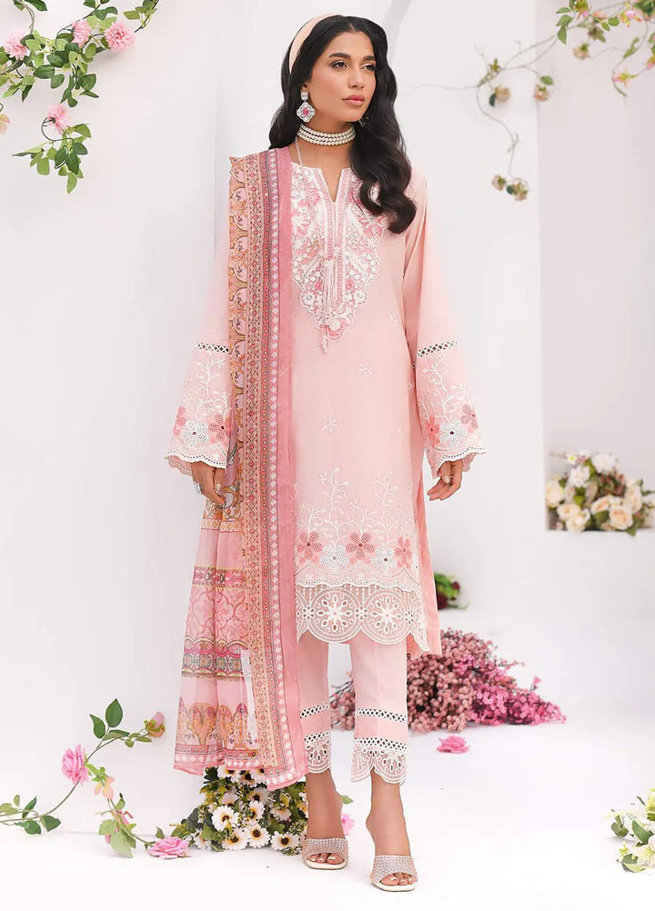 Addee Pret Embroidered Lawn 3 Piece Suit SM-034