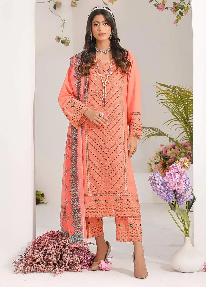 Addee Pret Embroidered Lawn 3 Piece Suit SM-035