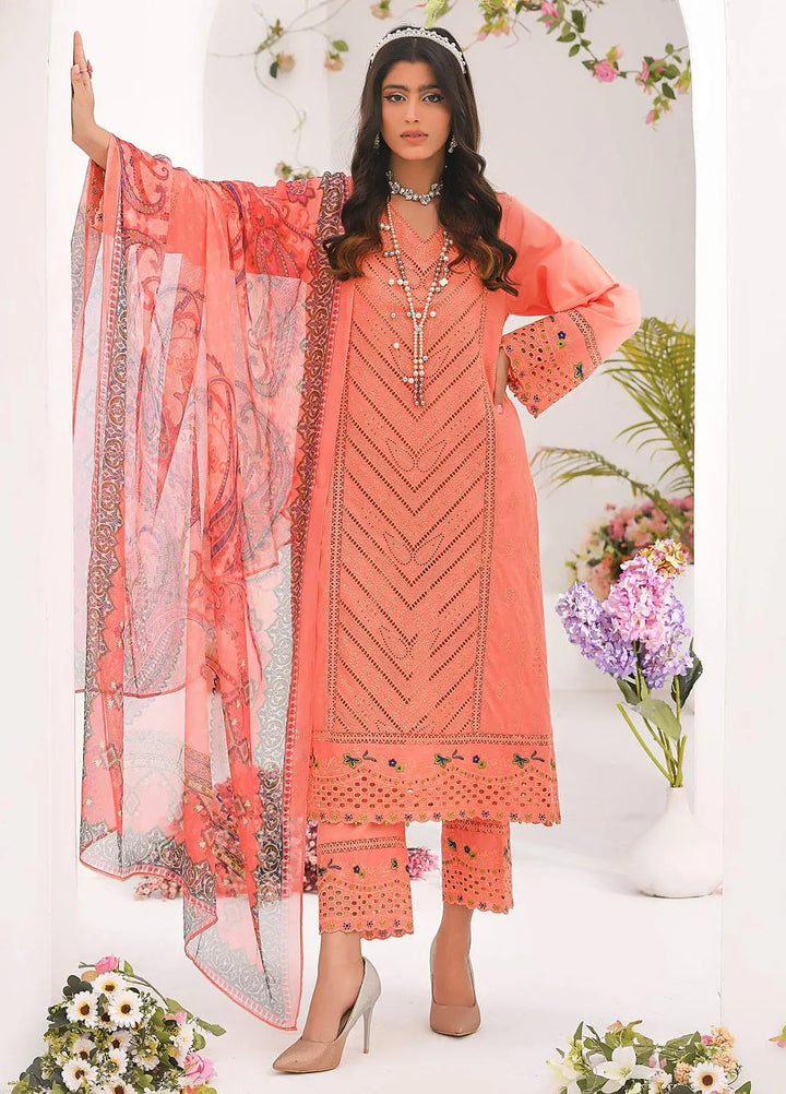 Addee Pret Embroidered Lawn 3 Piece Suit SM-035