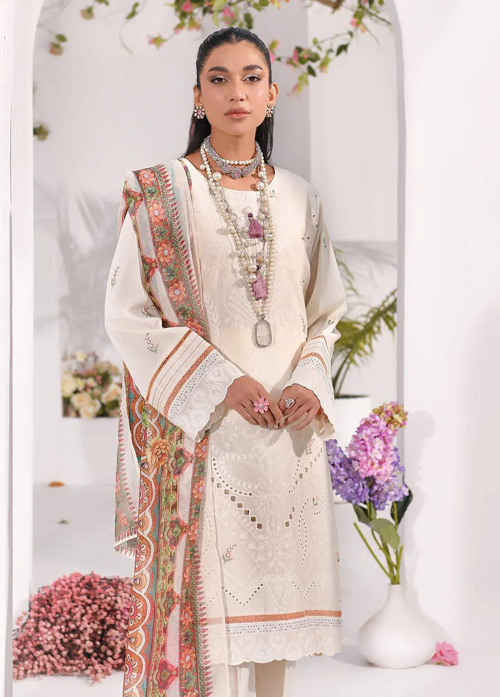 Addee Pret Embroidered Lawn 3 Piece Suit SM-037