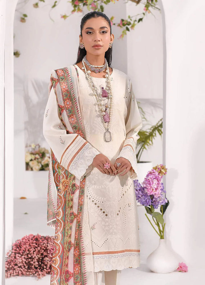 Addee Pret Embroidered Lawn 3 Piece Suit SM-037