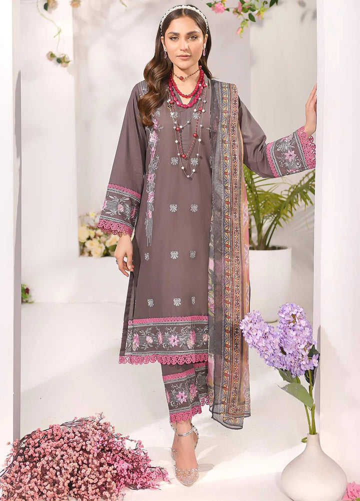Addee Pret Embroidered Lawn 3 Piece Suit SM-040