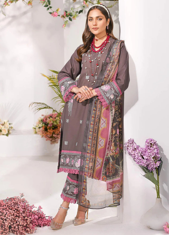 Addee Pret Embroidered Lawn 3 Piece Suit SM-040