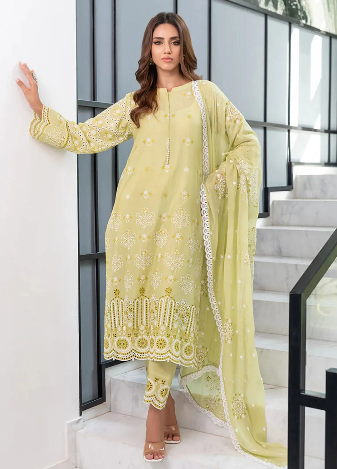 Addee Pret Embroidered Lawn 3 Piece Suit SM-041