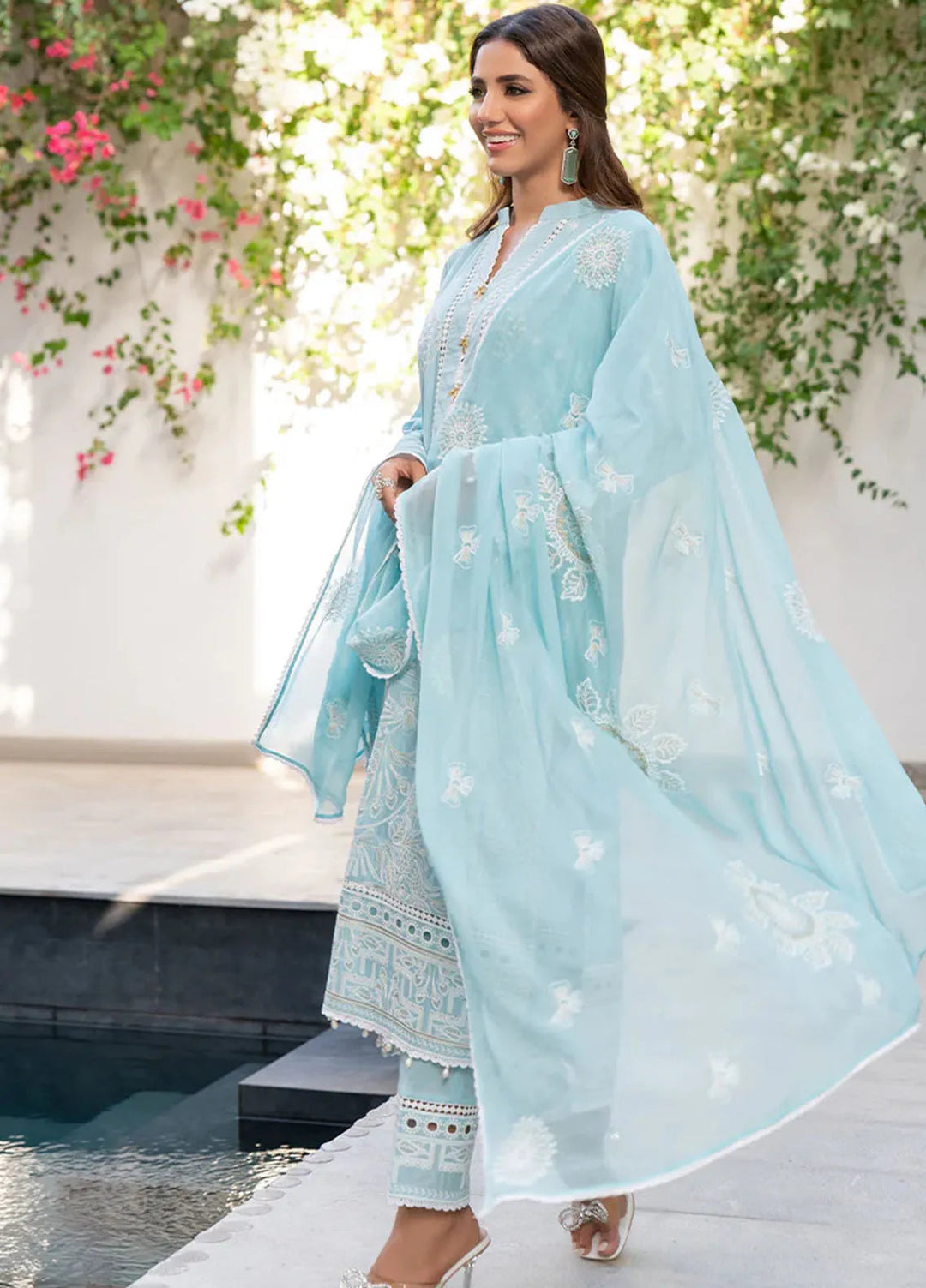 Addee Pret Embroidered Lawn 3 Piece Suit SM-046