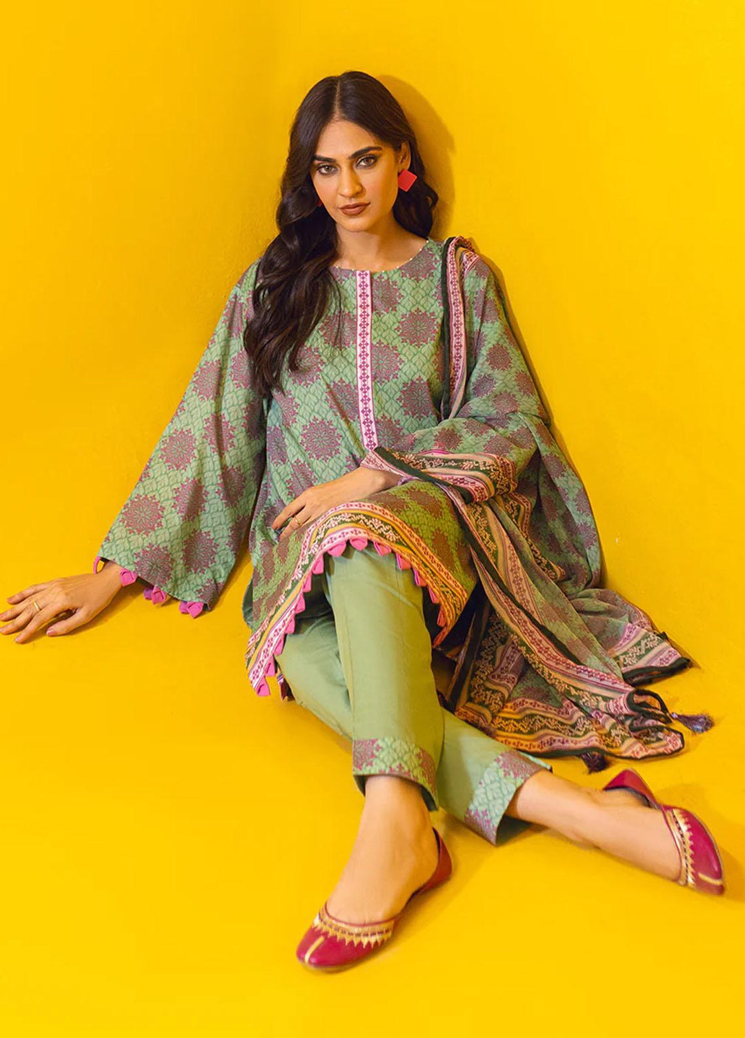 Adorna by Salitex Printed Lawn Suits Unstitched 2 Piece ST23A UNS23CB002UT - Summer Collection