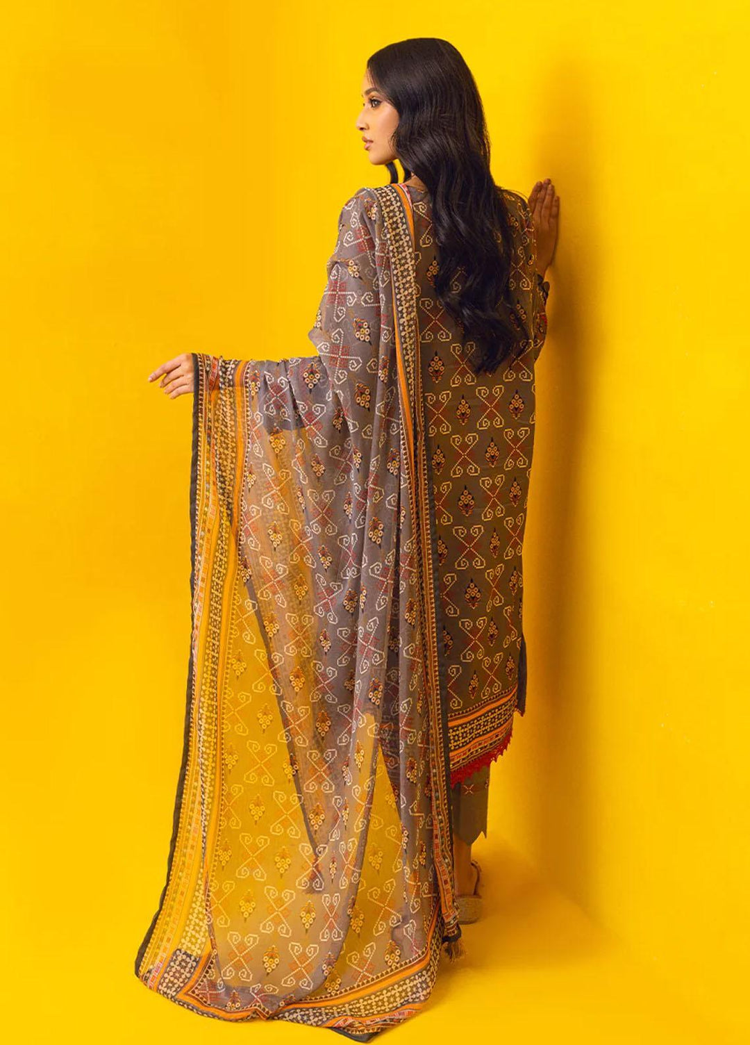 Adorna by Salitex Printed Lawn Suits Unstitched 2 Piece ST23A UNS23CB004UT - Summer Collection