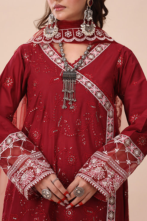 La Elise Women RTW Embroidered Lawn 3 Piece Suit 0001402 Nurgul - Casual Collection