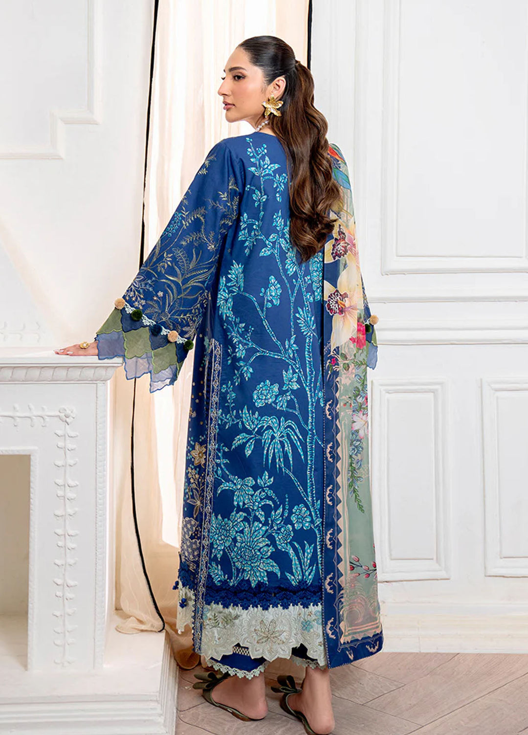 Aezel by Roheenaz Embroidered Cambric Suits Unstitched 3 Piece RNZ25AC D-01 A Insha - Winter Collection