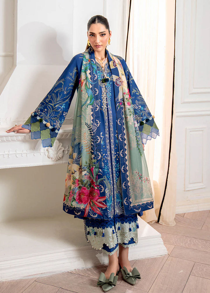 Aezel by Roheenaz Embroidered Cambric Suits Unstitched 3 Piece RNZ25AC D-01 A Insha - Winter Collection