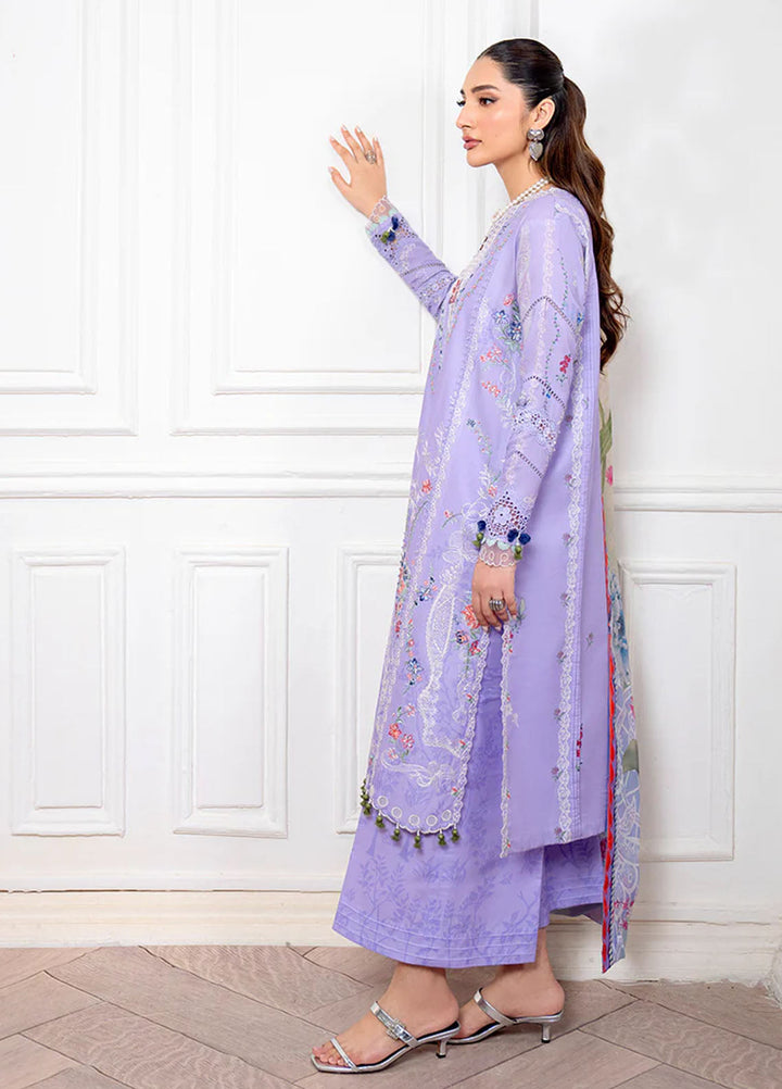 Aezel by Roheenaz Embroidered Cambric Suits Unstitched 3 Piece RNZ25AC D-02 B Nivra - Winter Collection