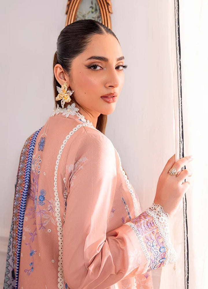 Aezel by Roheenaz Embroidered Cambric Suits Unstitched 3 Piece RNZ25AC D-04 B Wareesha - Winter Collection