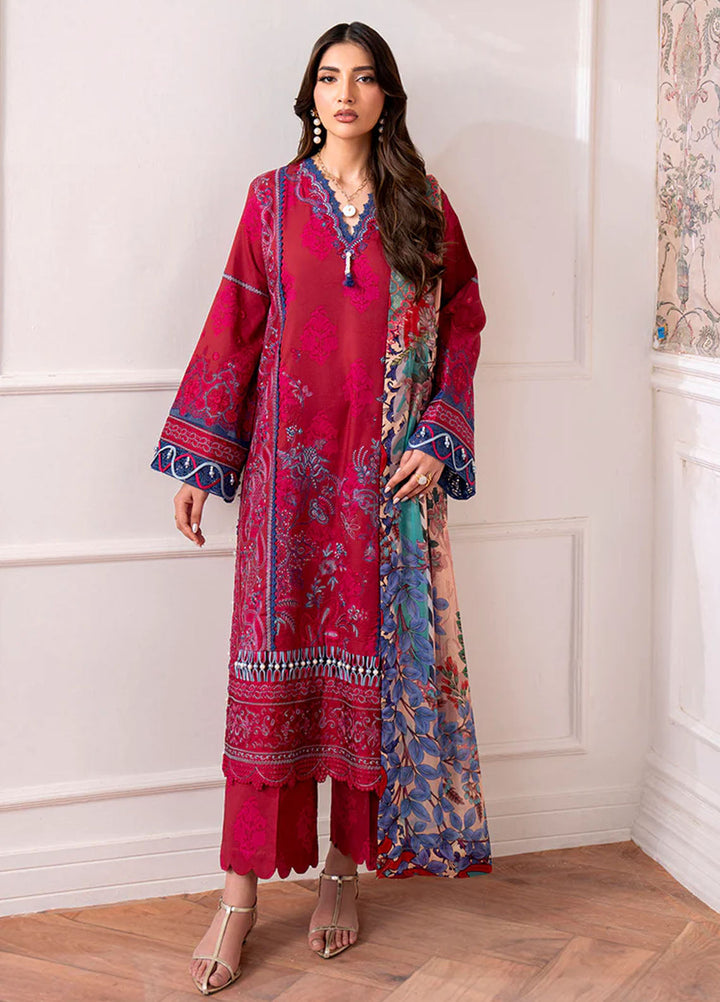 Aezel by Roheenaz Embroidered Cambric Suits Unstitched 3 Piece RNZ25AC D-05 B Oriva - Winter Collection
