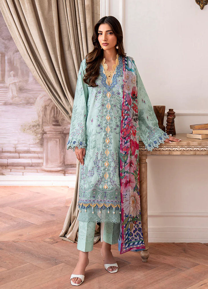 Aezel by Roheenaz Embroidered Cambric Suits Unstitched 3 Piece RNZ25AC D-07 A Avira - Winter Collection