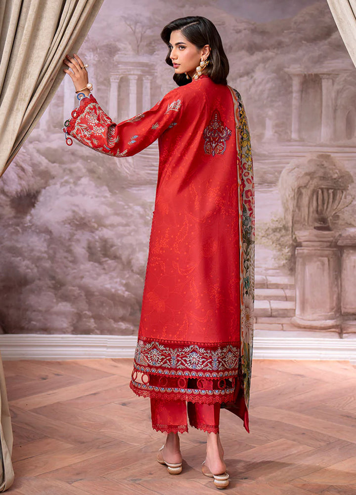 Aezel by Roheenaz Embroidered Cambric Suits Unstitched 3 Piece RNZ25AC D-07 B Lyrah - Winter Collection