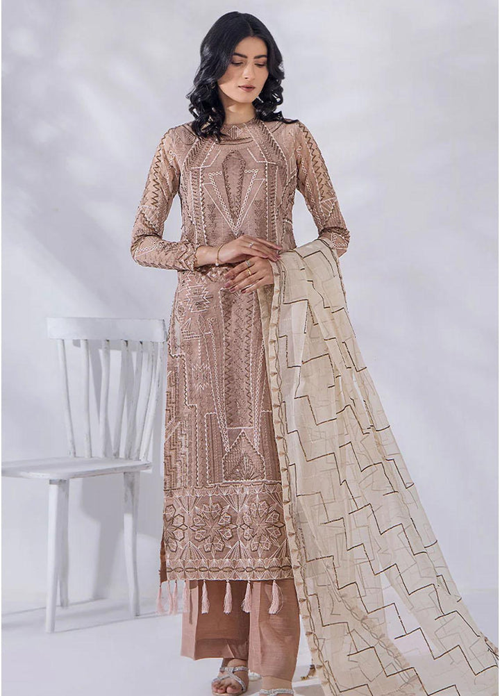 Afreen By Malook Embroidered Organza Suits Unstitched 4 Piece MLK23AF Elise - Festive Collection