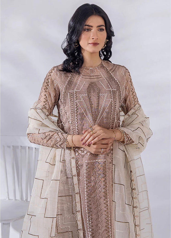 Afreen By Malook Embroidered Organza Suits Unstitched 4 Piece MLK23AF Elise - Festive Collection