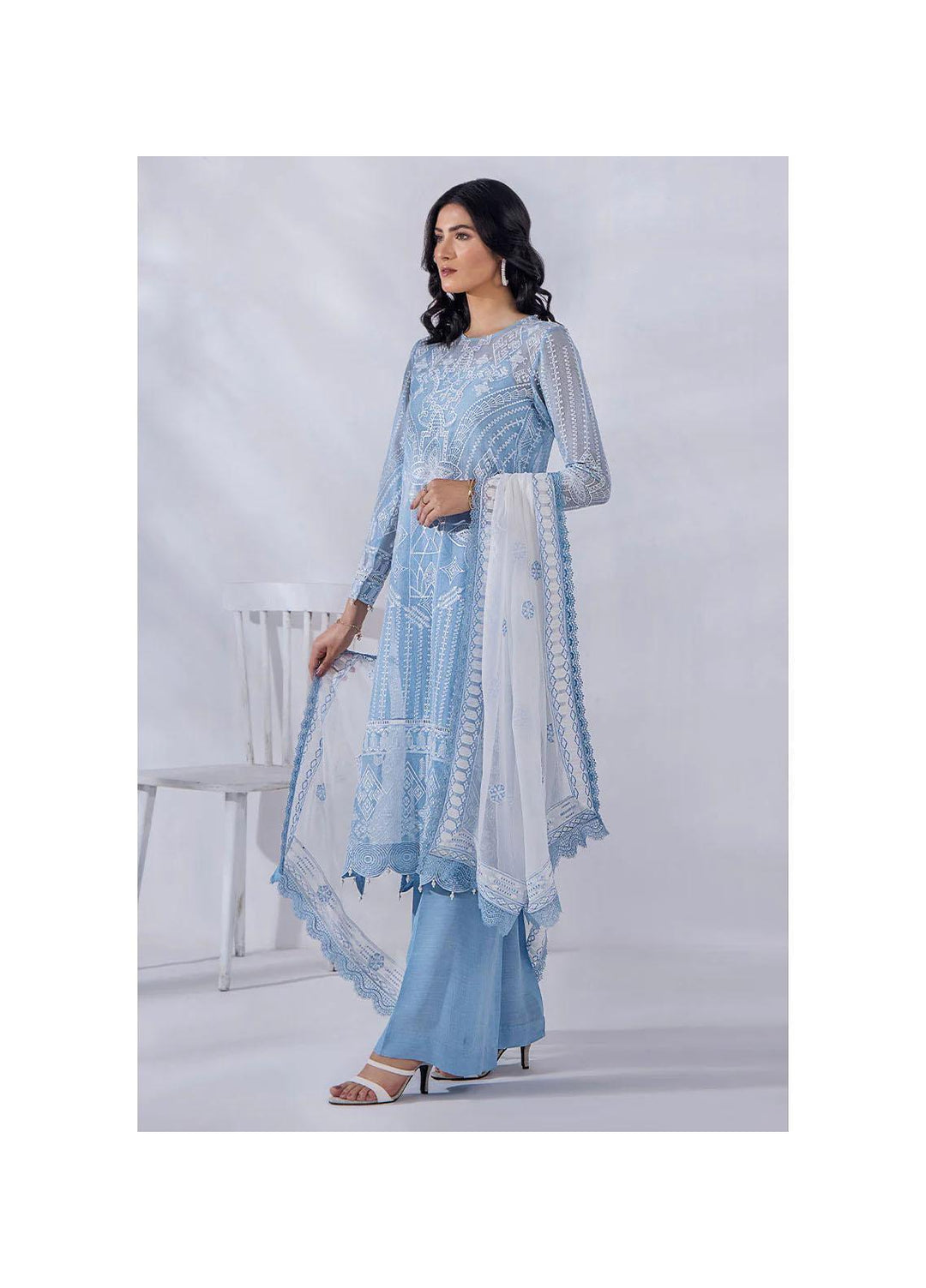 Afreen By Malook Embroidered Net Suits Unstitched 4 Piece MLK23AF Anira - Festive Collection