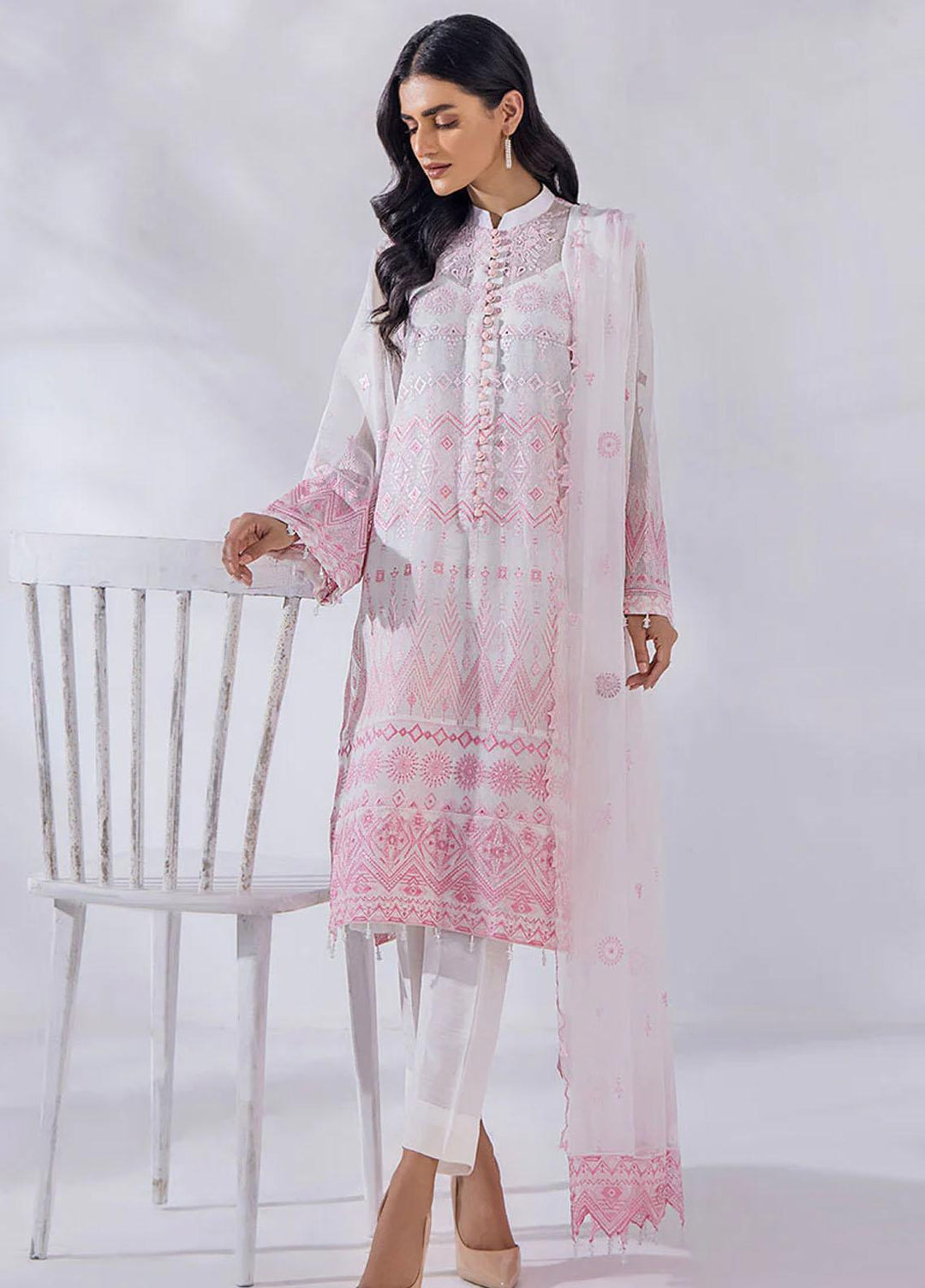 Afreen By Malook Embroidered Net Suits Unstitched 4 Piece MLK23AF Arya - Festive Collection
