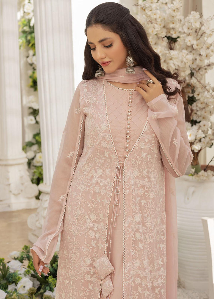 Afreen By Shamooz Embroidered Chiffon Suits Unstitched 3 Piece SHM23A SU-048 Sapna - Festive Collection