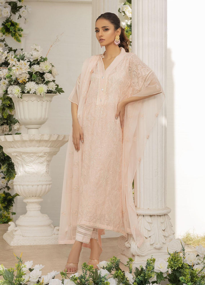 Afreen By Shamooz Embroidered Chiffon Suits Unstitched 3 Piece SHM23A SU-053 Gul - Festive Collection