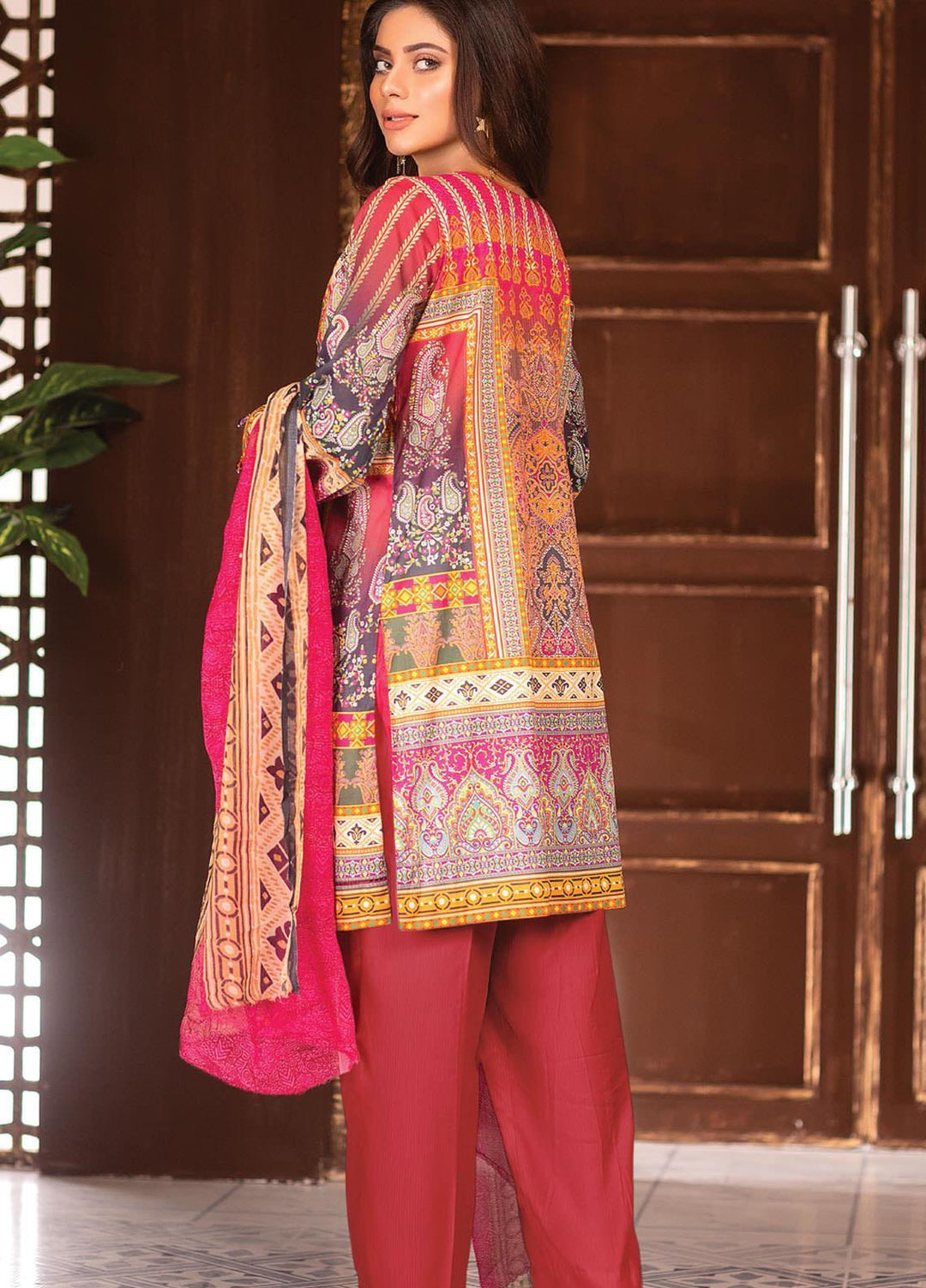 Afreen by Zebaish Embroidered Lawn Suits Unstitched 3 Piece ZSH21AR DE-05 - Summer Collection