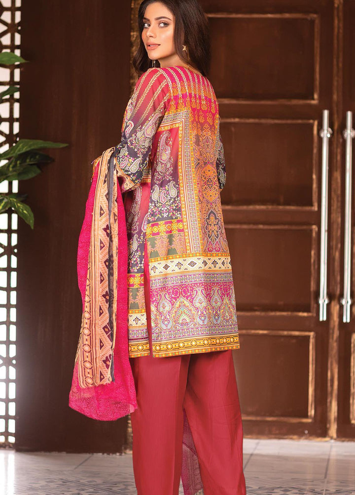 Afreen by Zebaish Embroidered Lawn Suits Unstitched 3 Piece ZSH21AR DE-05 - Summer Collection