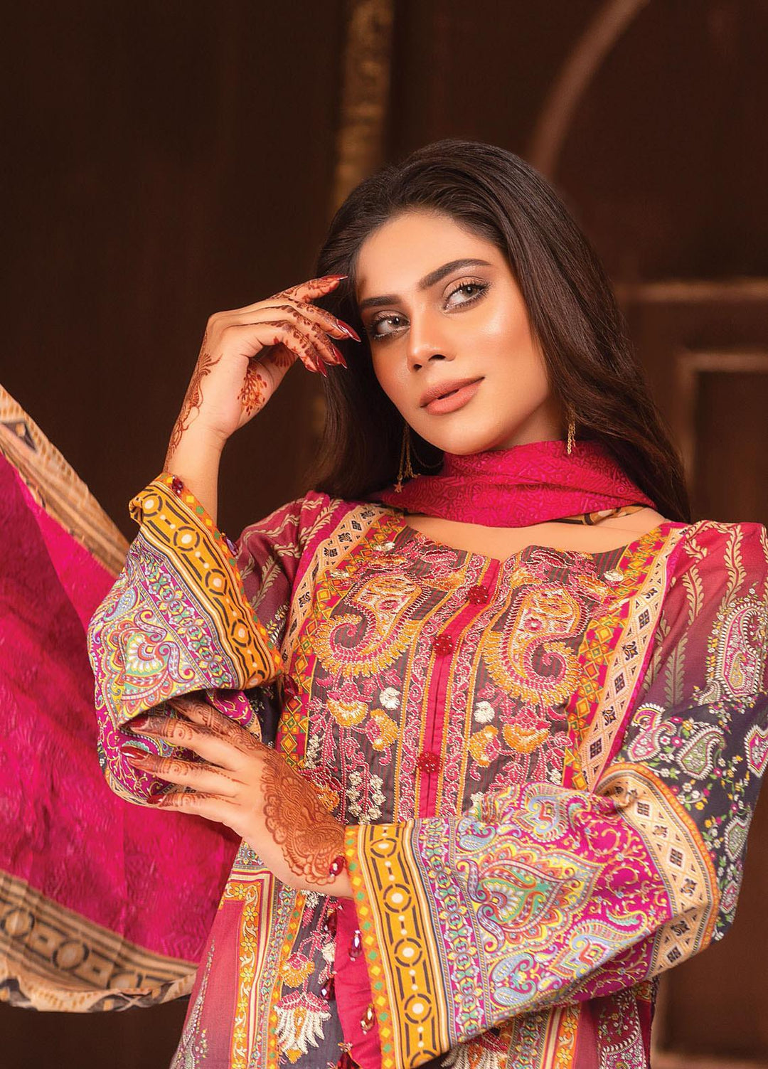 Afreen by Zebaish Embroidered Lawn Suits Unstitched 3 Piece ZSH21AR DE-05 - Summer Collection