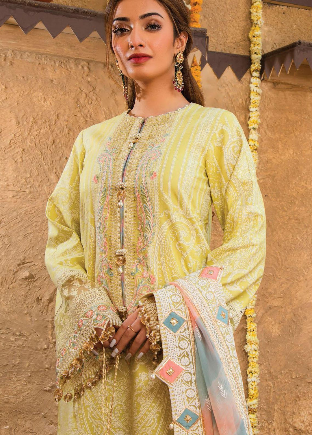 Afreen Viva by Anaya Embroidered Lawn Suits Unstitched 3 Piece AKC21A 01 Mehr - Luxury Collection