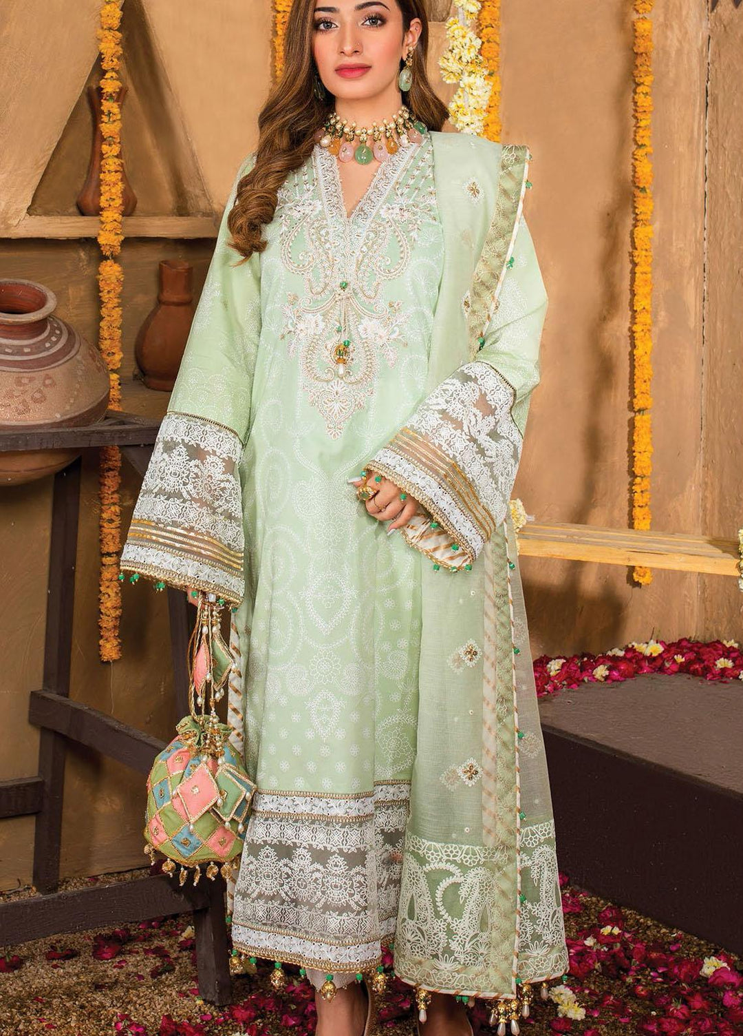 Afreen Viva by Anaya Embroidered Lawn Suits Unstitched 3 Piece AKC21A 03 Zoha - Luxury Collection