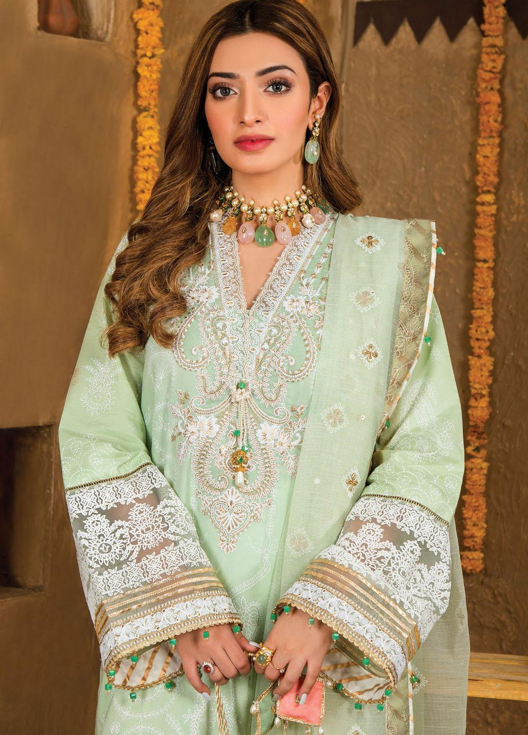 Afreen Viva by Anaya Embroidered Lawn Suits Unstitched 3 Piece AKC21A 03 Zoha - Luxury Collection