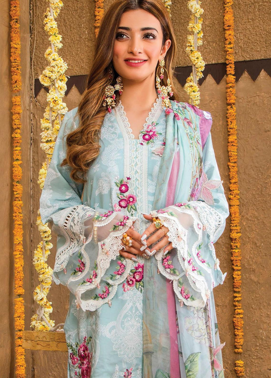 Afreen Viva by Anaya Embroidered Lawn Suits Unstitched 3 Piece AKC21A 04 Andaleeb - Luxury Collection