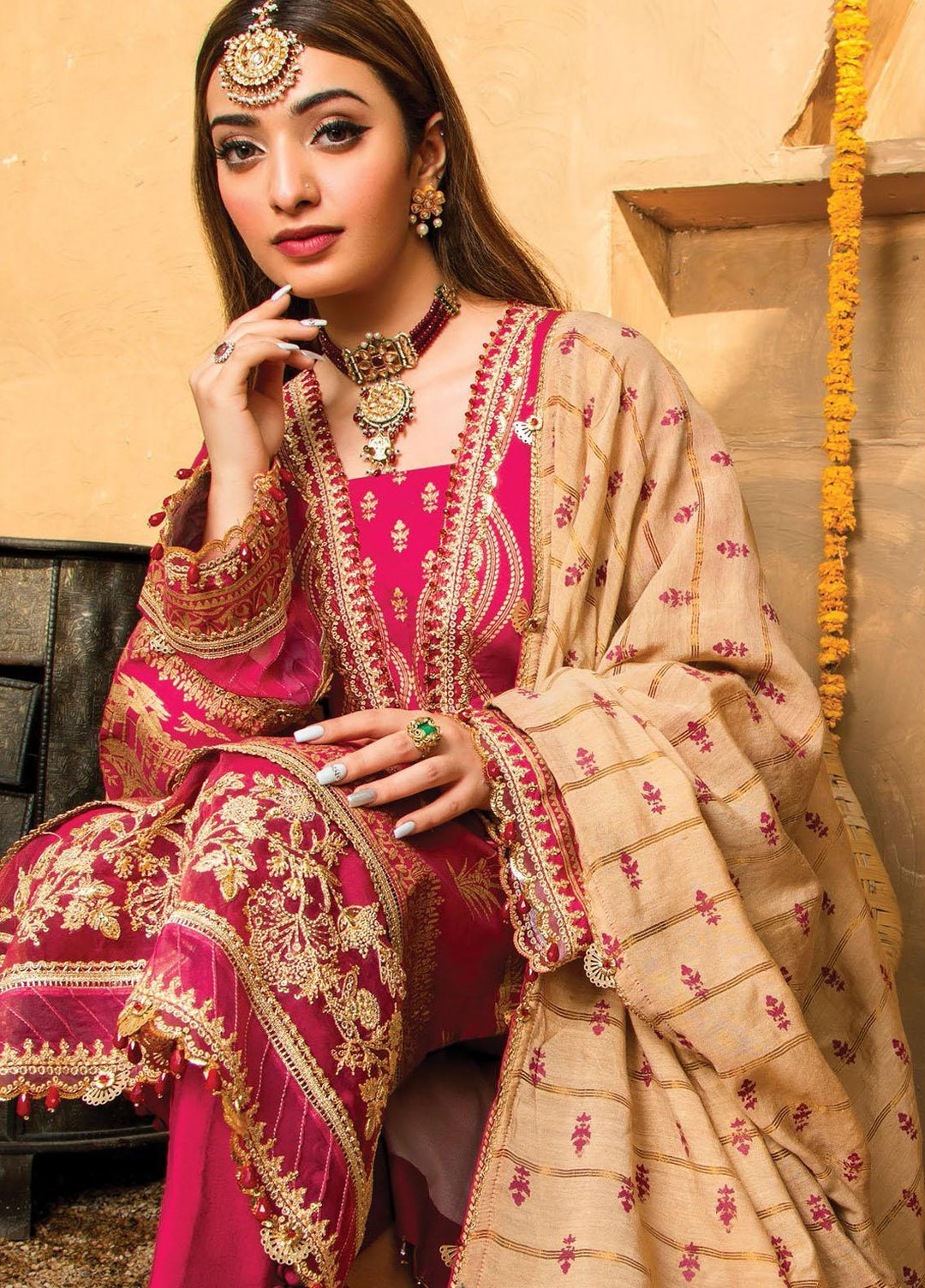 Afreen Viva by Anaya Embroidered Lawn Suits Unstitched 3 Piece AKC21A 05 Arshiya - Luxury Collection