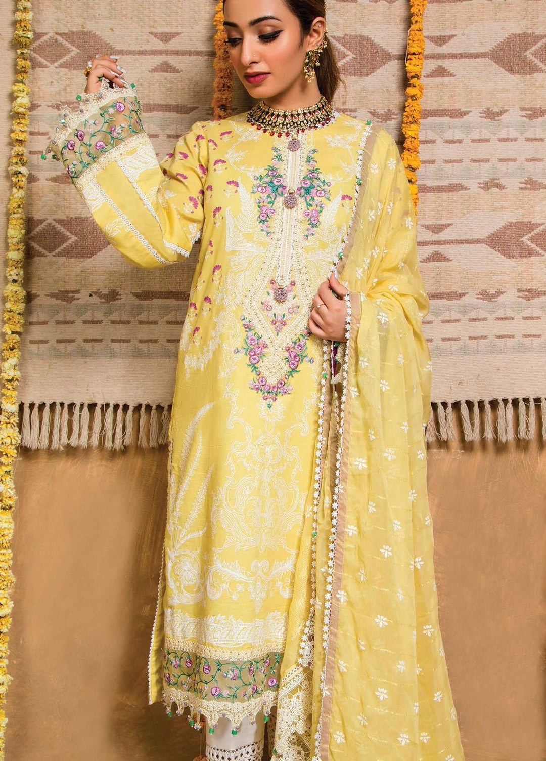 Afreen Viva by Anaya Embroidered Lawn Suits Unstitched 3 Piece AKC21A 08 Naaz - Luxury Collection