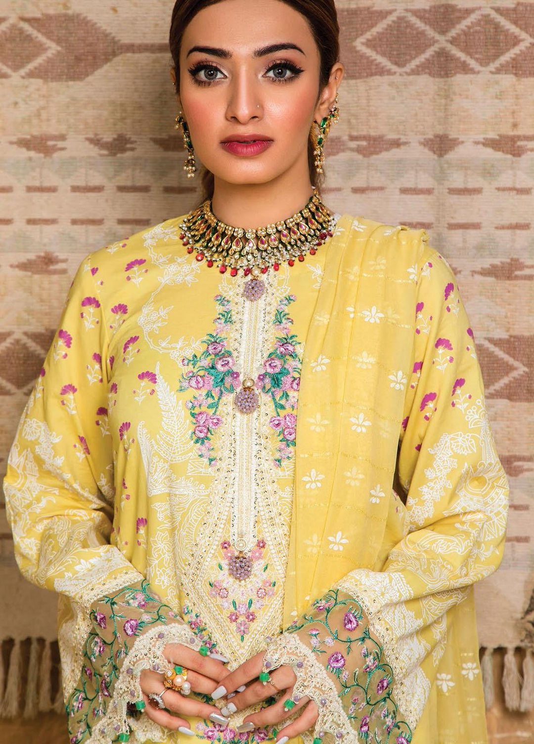 Afreen Viva by Anaya Embroidered Lawn Suits Unstitched 3 Piece AKC21A 08 Naaz - Luxury Collection