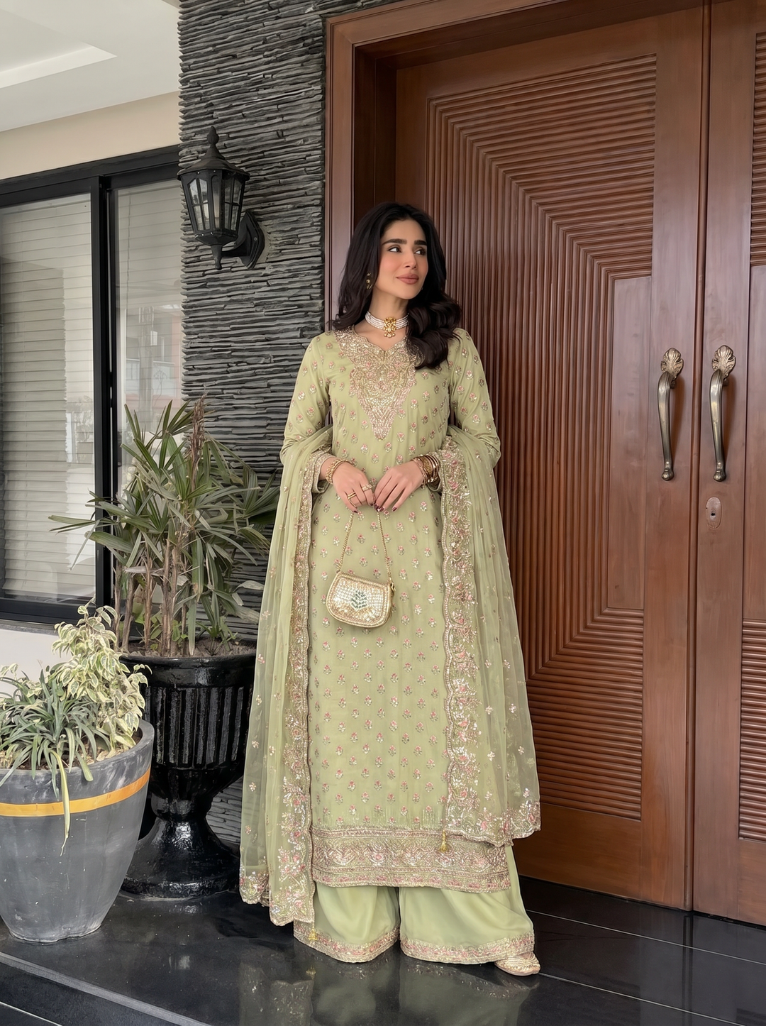 Divani by Afrozeh Unstitched Raw Silk Embroidered 3 Piece Suits AF25DS AS-25-05 Shahwar - Festive Collection