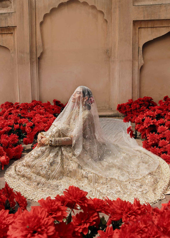 Afrozeh Embroidered  Suits Unstitched 3 Piece AF22B 001 Mahru - Bridal Collection