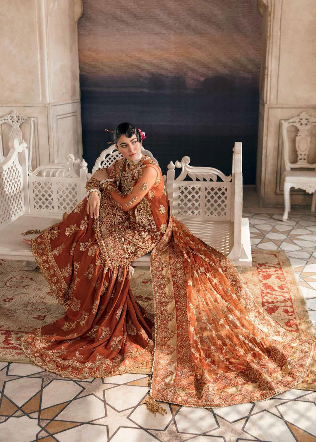 Afrozeh Embroidered  Suits Unstitched 3 Piece AF22B 002 Rangreza - Bridal Collection